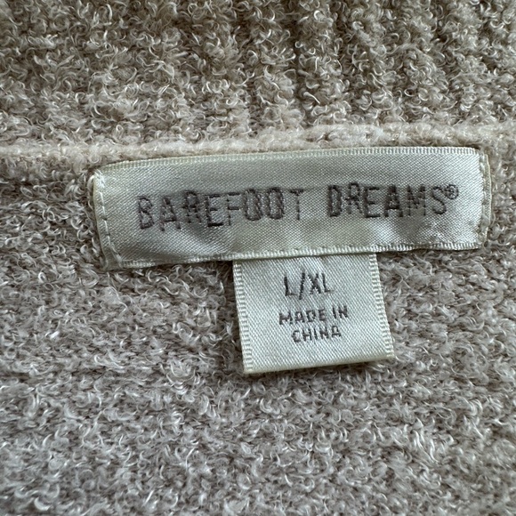 Barefoot Dreams- Cozy Cream Open-Front Cardigan Sweater size L/XL - Picture 3 of 5